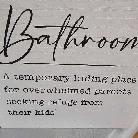 Nwt FUNNY bathroom Sign. - Picture 2 of 4